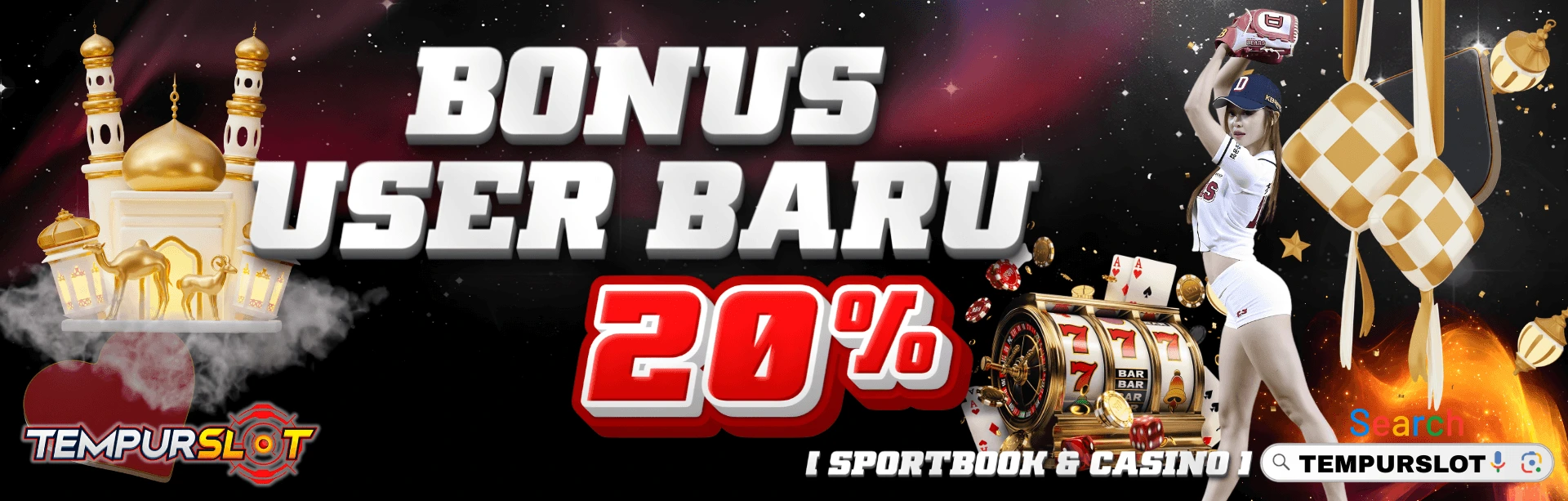 Bonus New User 20% (Sportbook & Casino)
